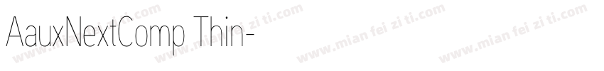 AauxNextComp Thin字体转换